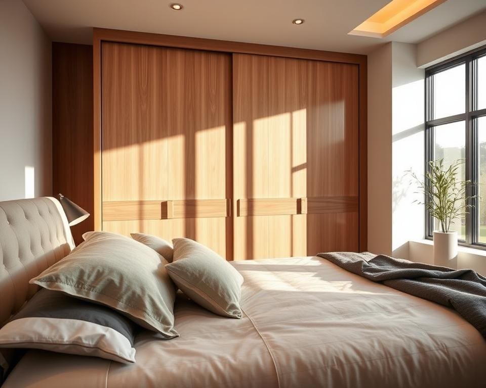 bedroom design bed wardrobe