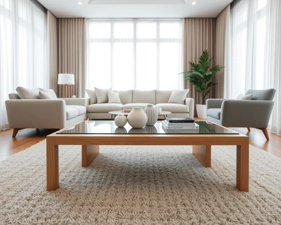 modern living room coffee table
