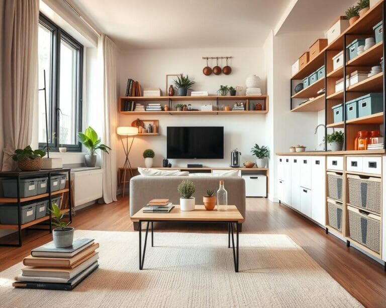 small apartment organisation
