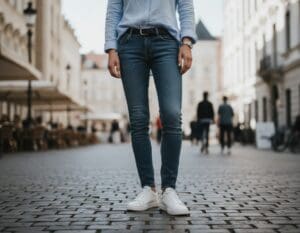 white sneakers