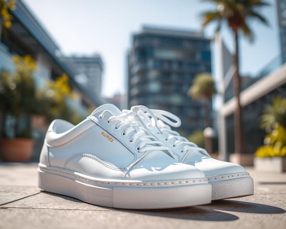 white sneakers