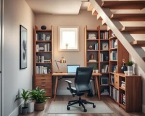 under stairs home office