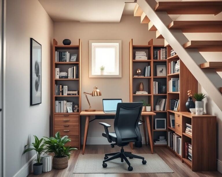 under stairs home office